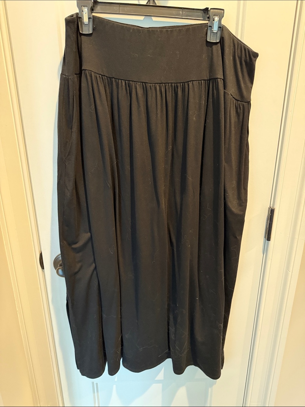 Eileen Fisher Fine Jersey Gathered Skirt (XL)